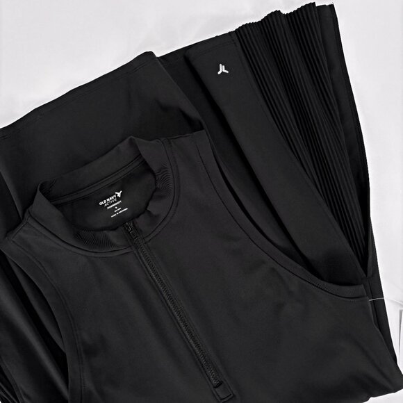 Mock-Neck Half-Zip Pleated Athletic Mini Dress S Tennis Pickleball Golf Preppy - Picture 2 of 8